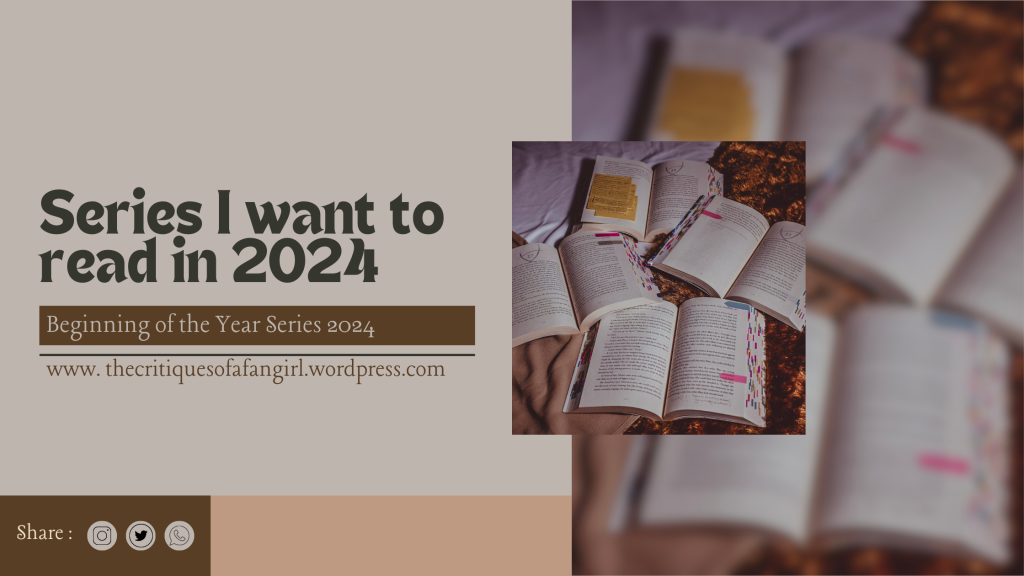 Series I wanna read in 2024 // Beginning of the year 2024 – Day 3