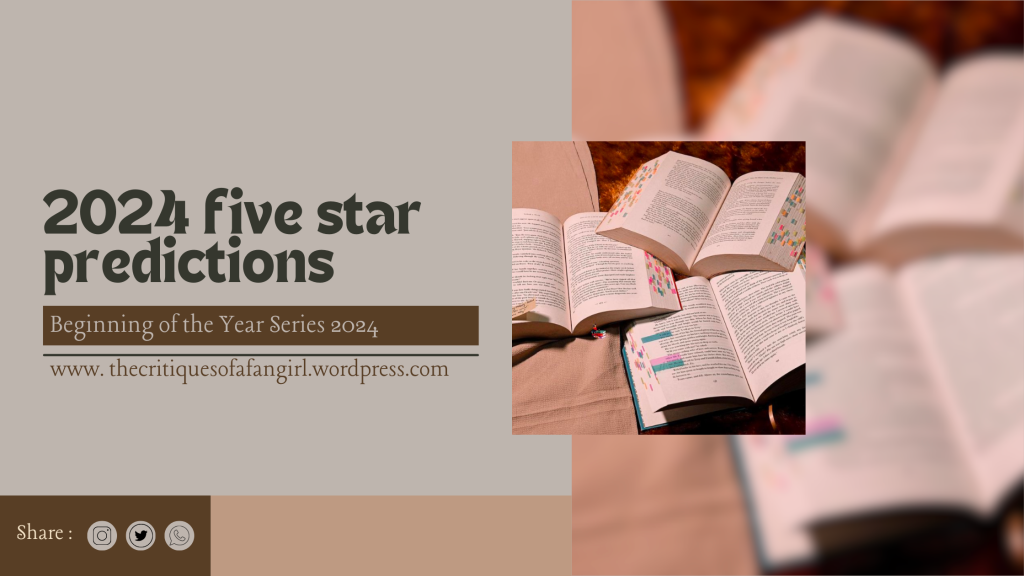 5 Star Book Predictions for the Year // Beginning of the Year 2024 – Day 7
